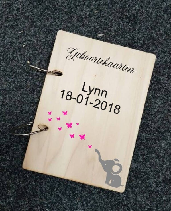 Bewaarbundel geboortekaarten A5