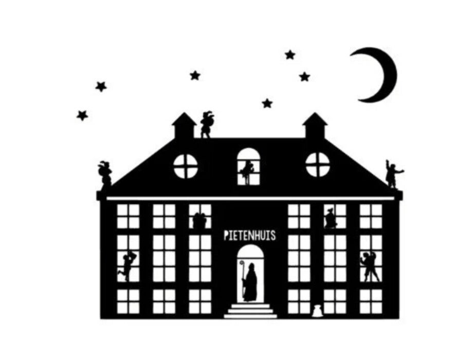 Pietenhuis raamsticker