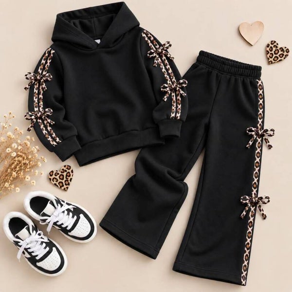 Trendy set strik zwart