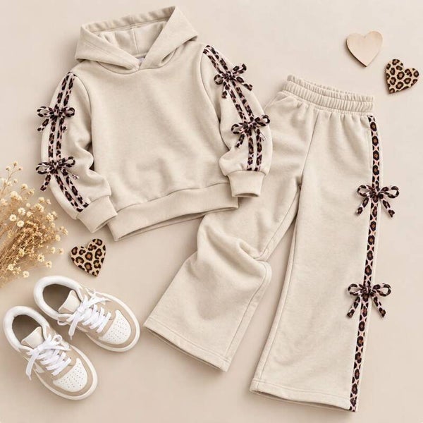 Trendy set strik beige