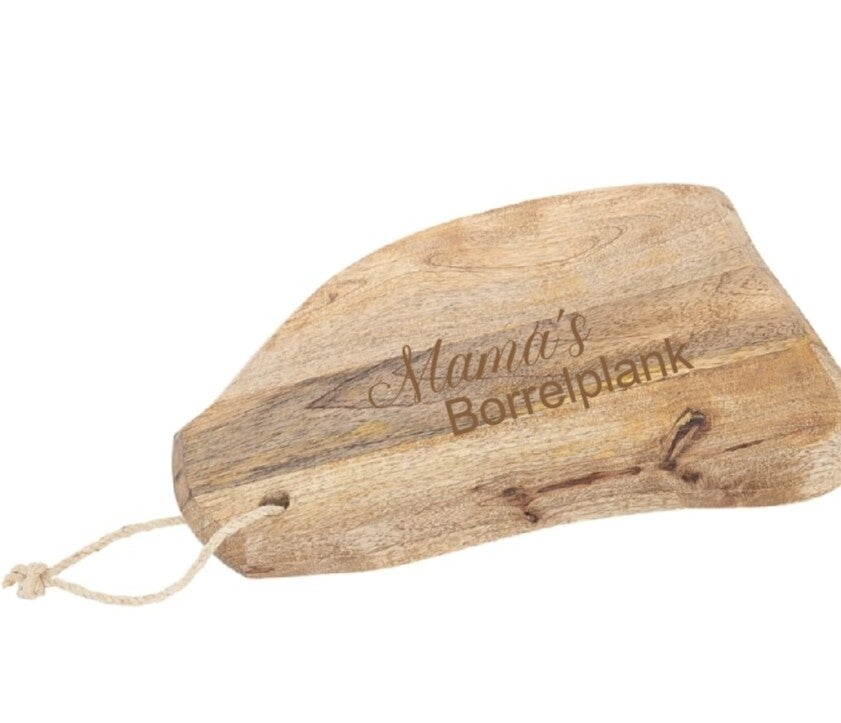 Borrelplank eigen logo