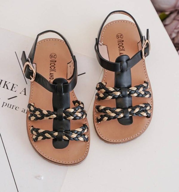 Sandalen zwartvlecht