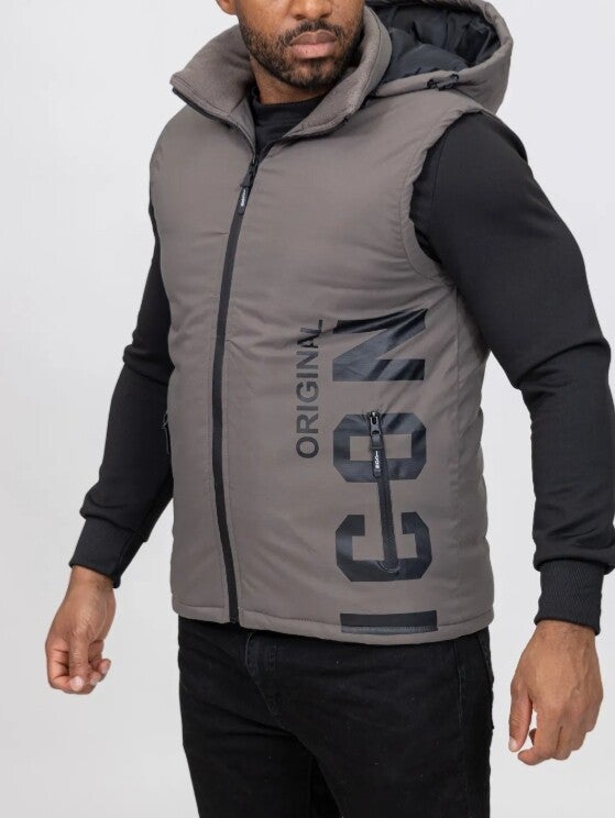 Bodywarmer grijs icon groot