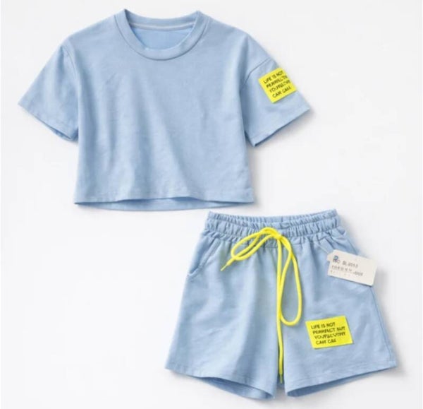 Meisjes Zomer Set blauw