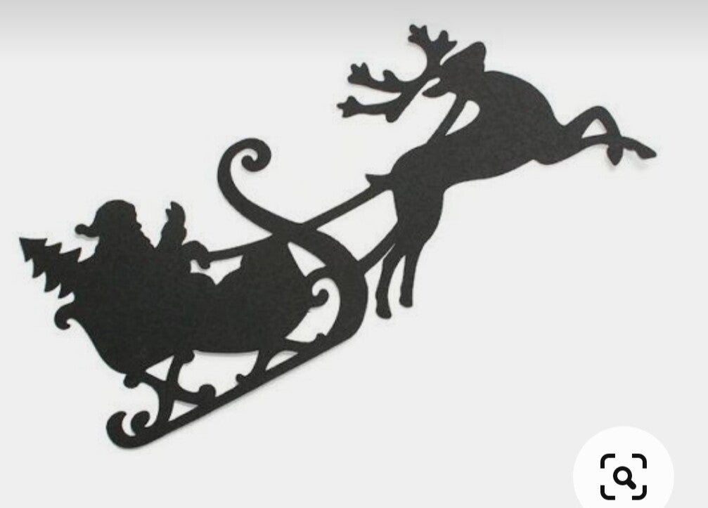 Kerstman met rendieren