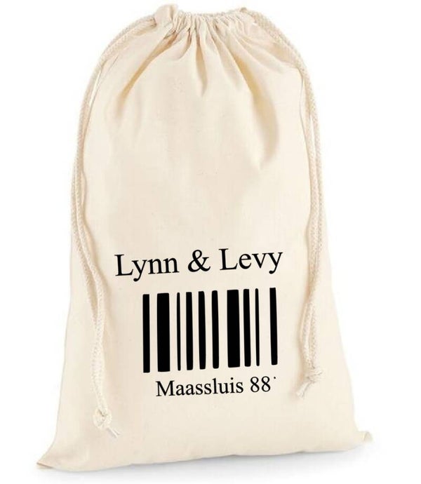 Sinterklaas zak met streepjescode