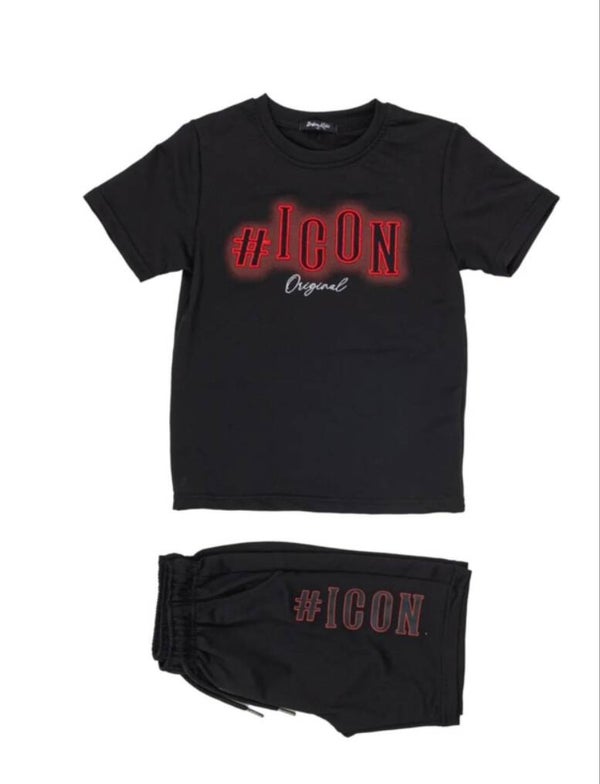 Icon neon rood