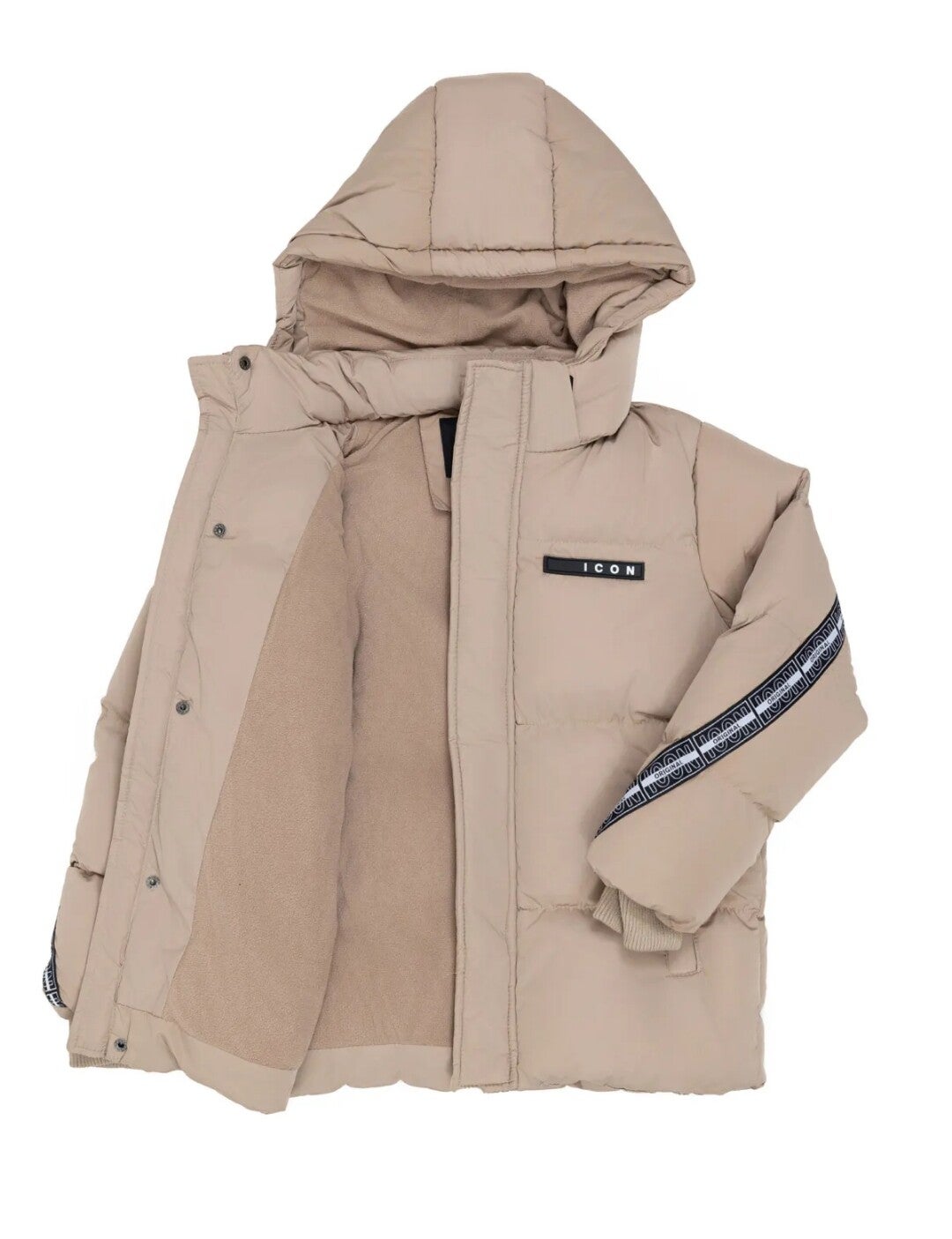 Icon jas beige-zwart