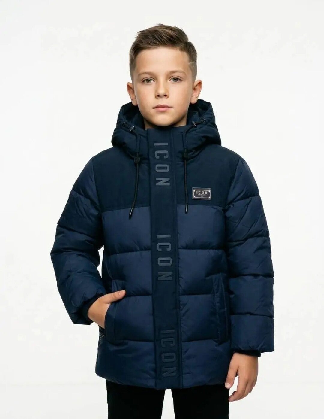 Icon jas donker blauw