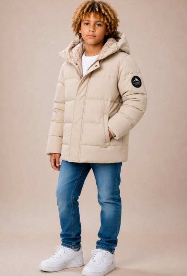Winterjas beige