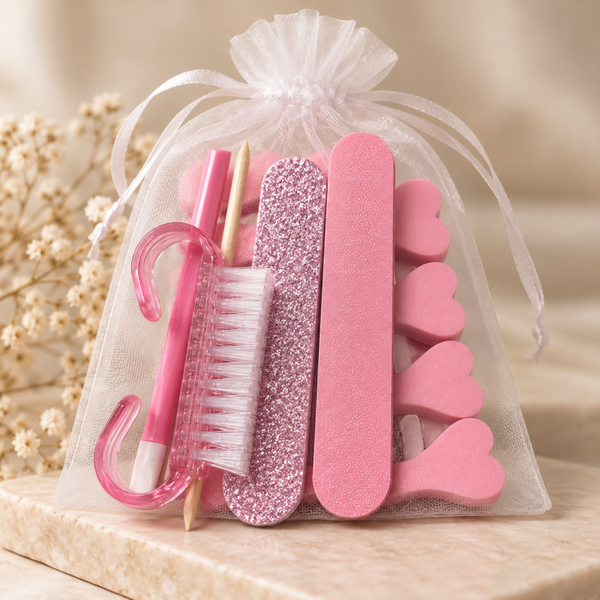 Mini Pedicure Verzorgingsset - Roze