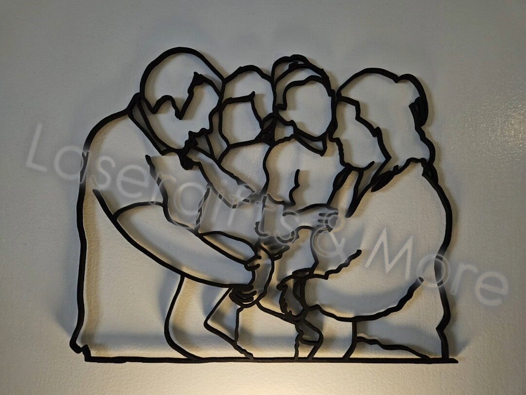 Lijntekening van hout