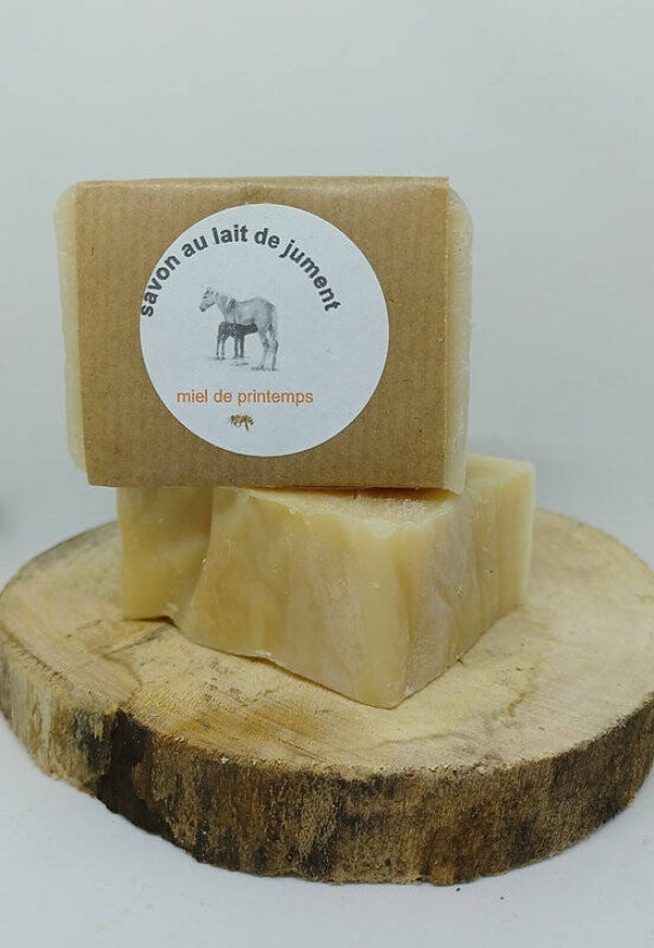 Savon surgras au lait de jument Miel de Printemps