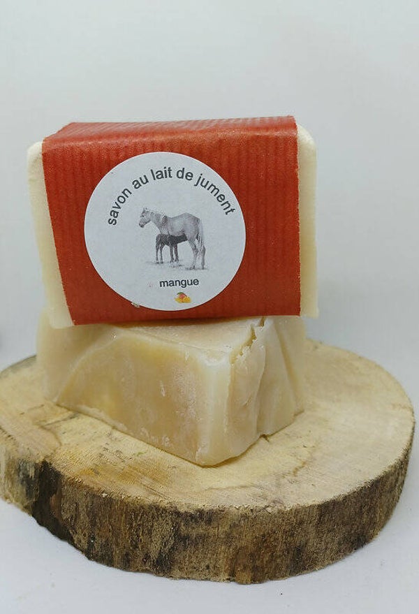 Savon surgras au lait de jument Mangue