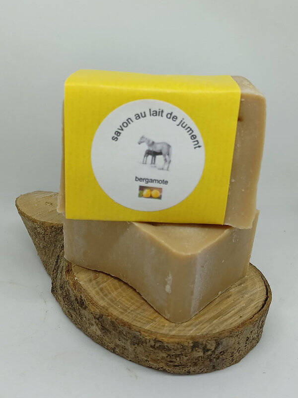 Savon surgras au lait de jument Bergamote