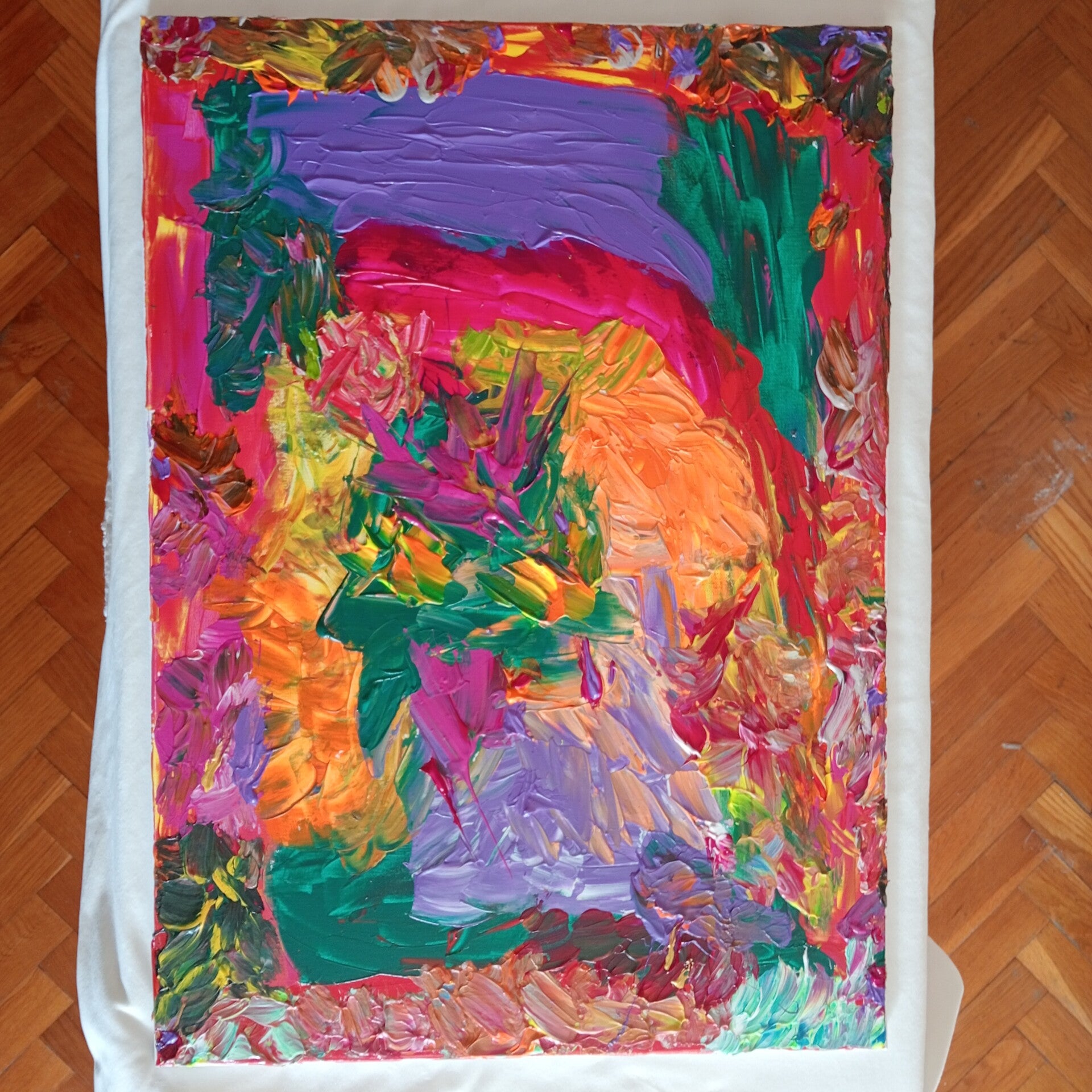 Perfume de colores al rojo vivo,