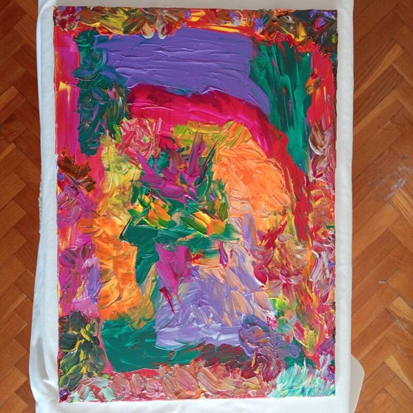 Perfume de colores al rojo vivo,