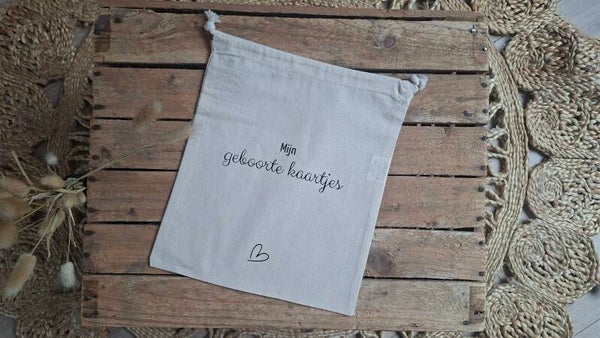 Mijn geboortekaartjes | Bewaarzakjes (Sierlijk)