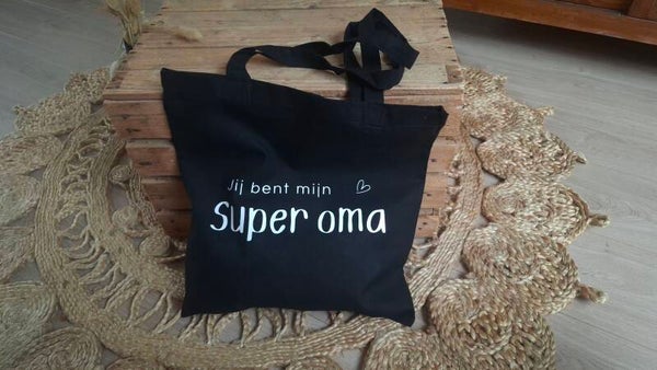 Jij bent mijn super oma | Katoenen Tas