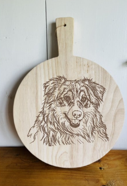 Rubber houten borrelplank