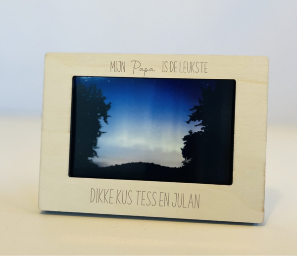 Houten fotolijst Vaderdag