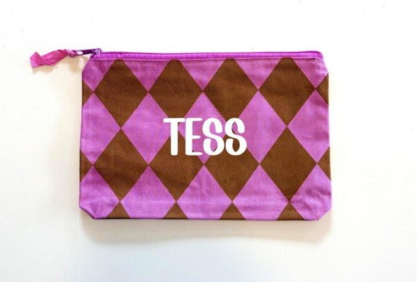 toilettas/etui met naam wisteria en  ginger