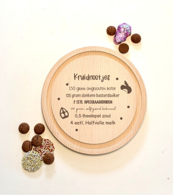 Serveerplank Sinterklaas Kruidnootjes