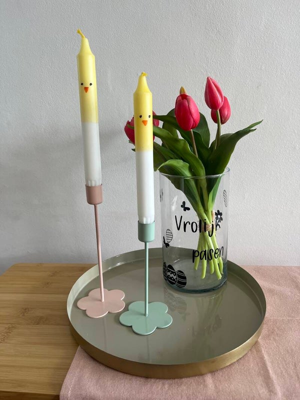 paas kaars kuiken set van 2