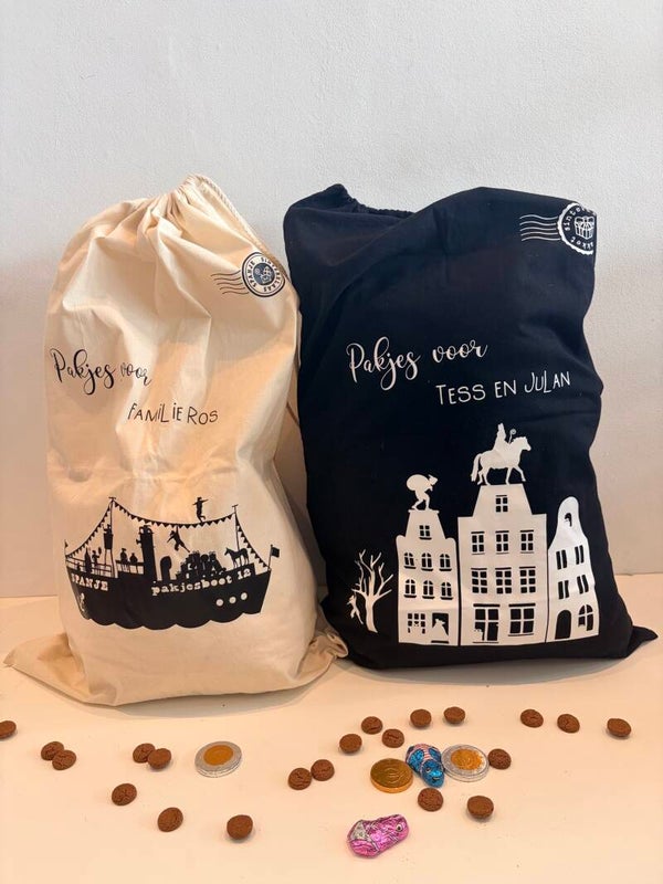 Sinterklaas zak met naam