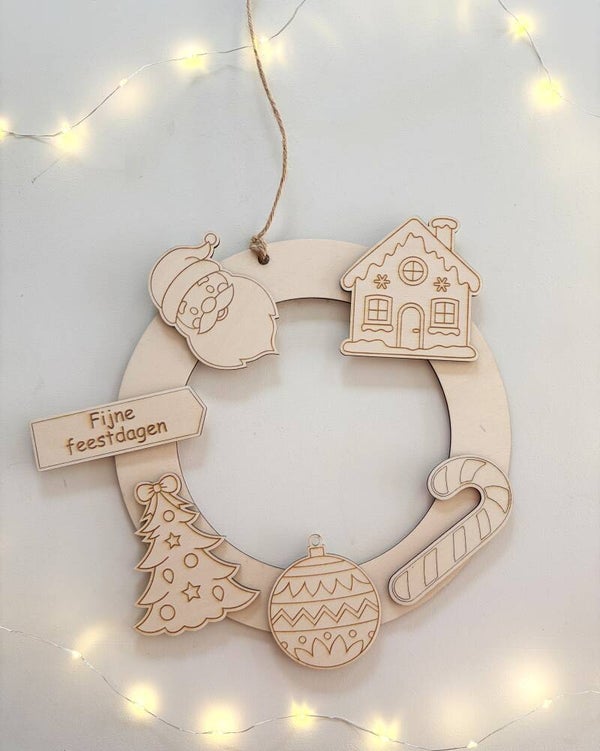 Diy kerstkrans