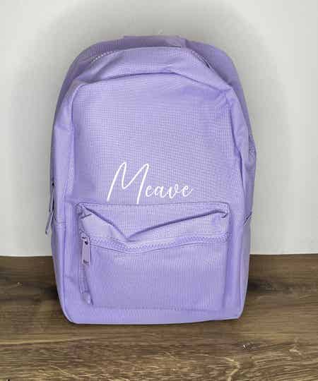 Rugzak met naam Sierlijk