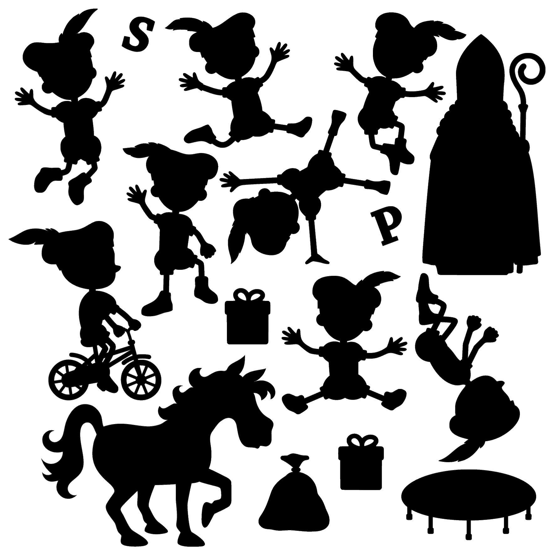 Statische raamsticker Pietjes