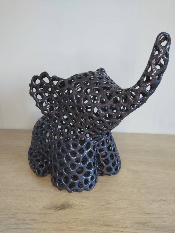 Eléphant Design de style Voronoi