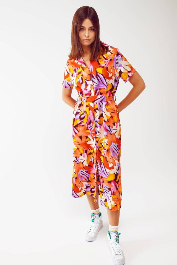 Hemdjurk met bloemenprint MULTICOLOR