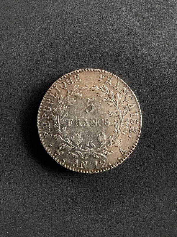 Napoleon I, Frankreich 5 Francs AN12 A. Paris