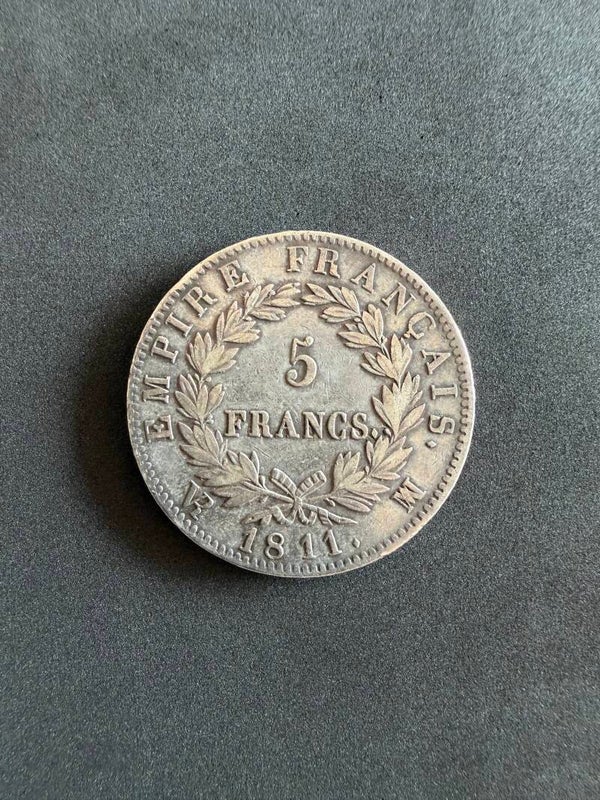 Napoleon I, Frankreich 5 Francs 1811 Marseille