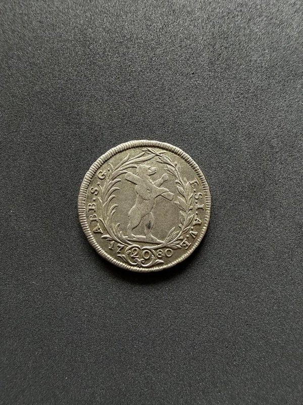 St.Gallen Abtei 20 Kreuzer 1780