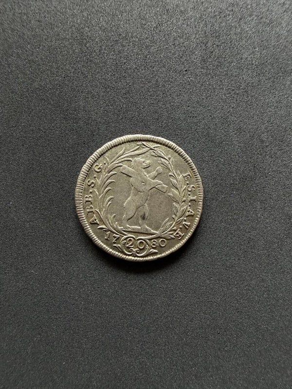 St.Gallen Abtei, 20 Kreuzer 1780 Beda Angehrn