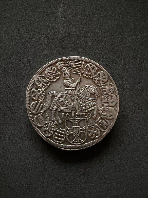 Erzherzog Maximilian 1585-1590-1618. Reichstaler 1603, Hall. (2)