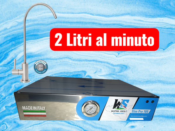 120 LT/h Affinatore ad Osmosi Inversa "Slim Pro 100".