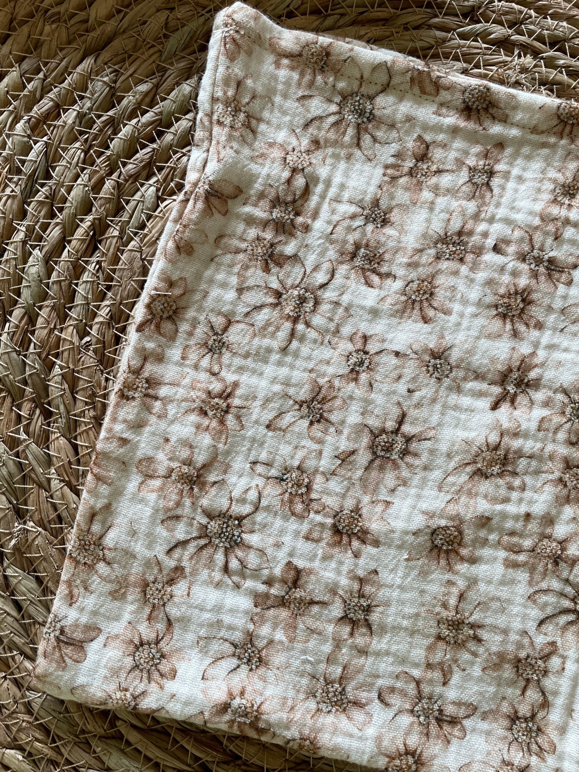 Washandje - beige waterlelie