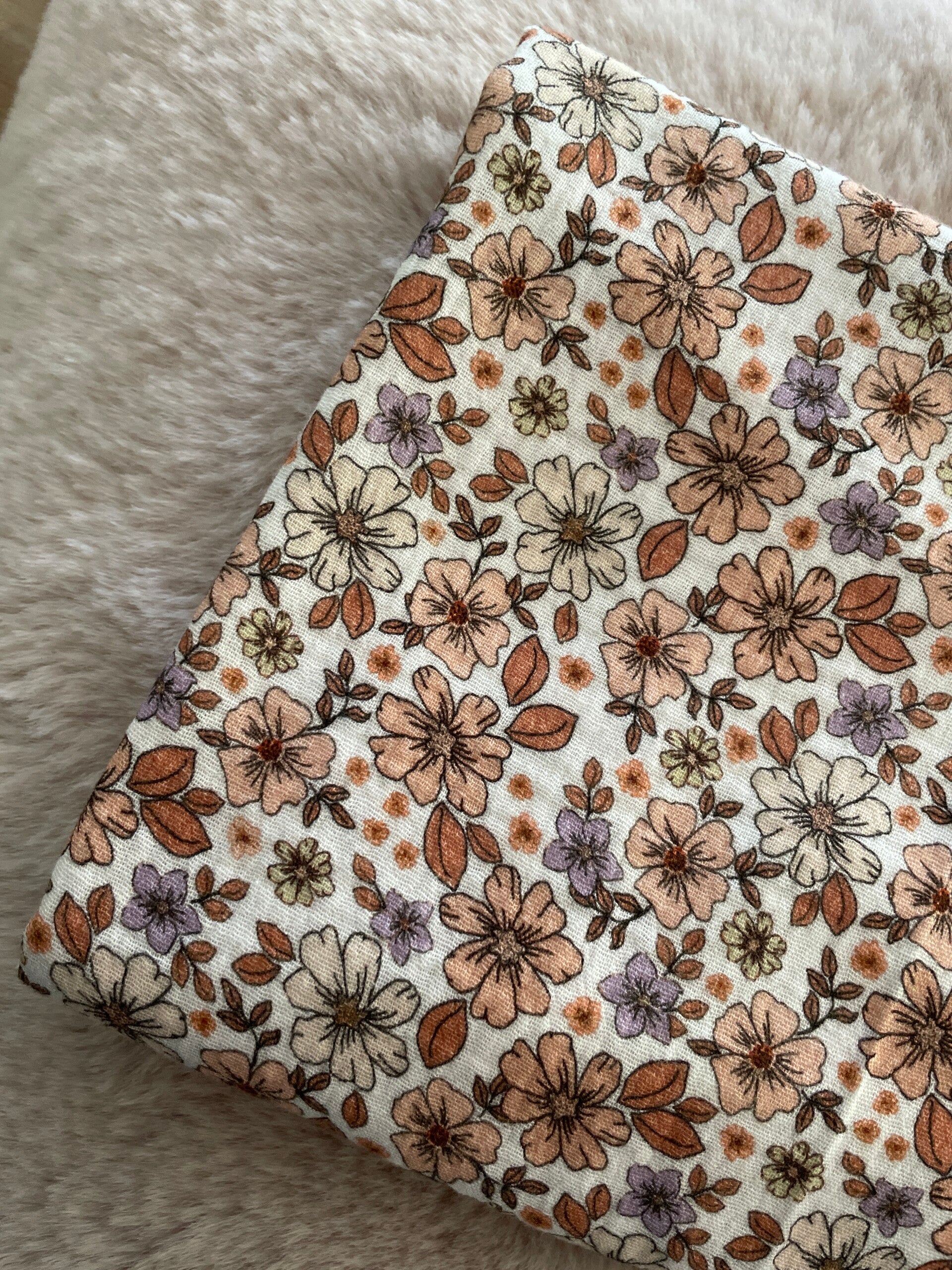xl doek - herfstbloemen