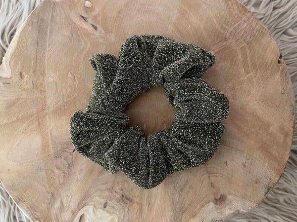 scrunchie - goud glitter