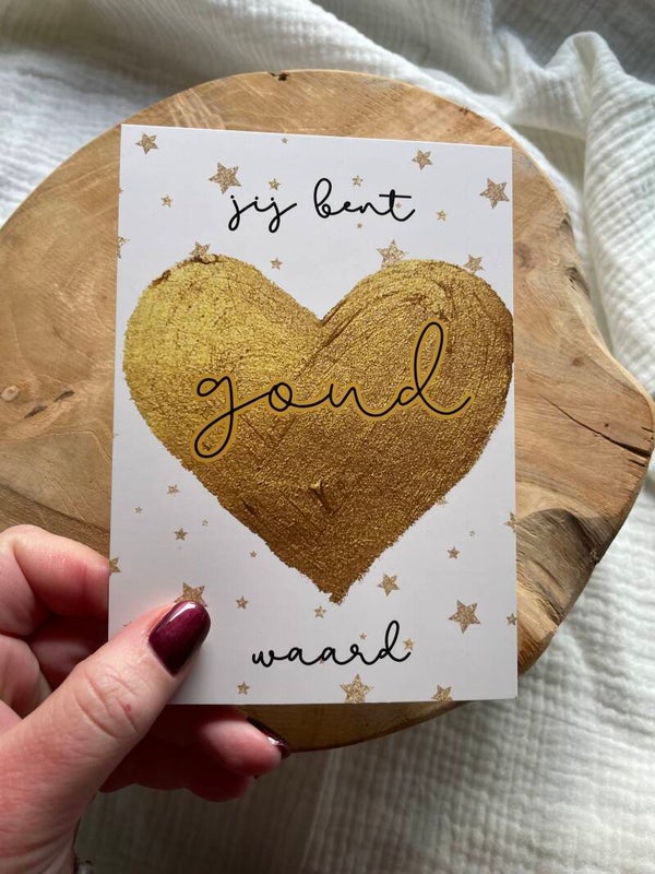 Kaart - jij bent goud waard
