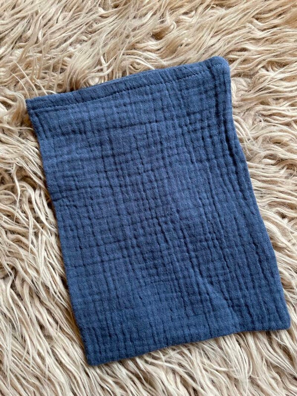 Washandje - jeansblauw