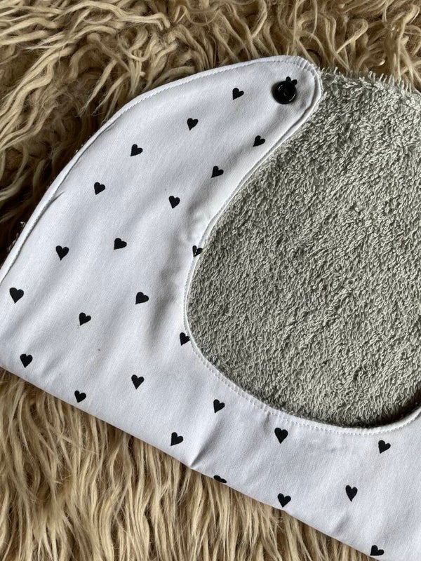 Grote slab - hartjes wit