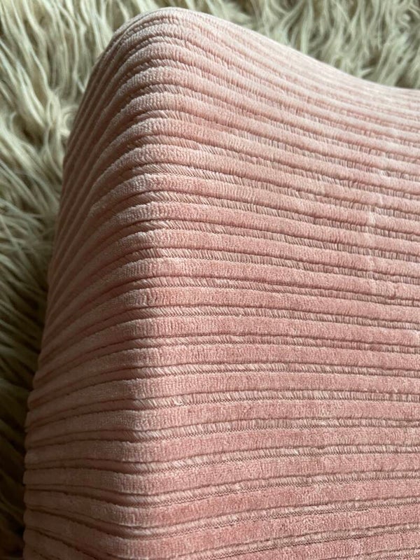 Aankleedkussenhoes - rib klei roze