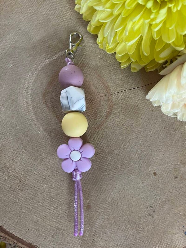 Tassenhanger - lila geel