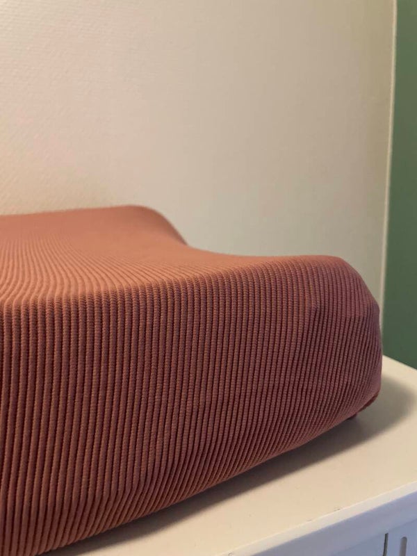 aankleedkussenhoes - rib kleiroze