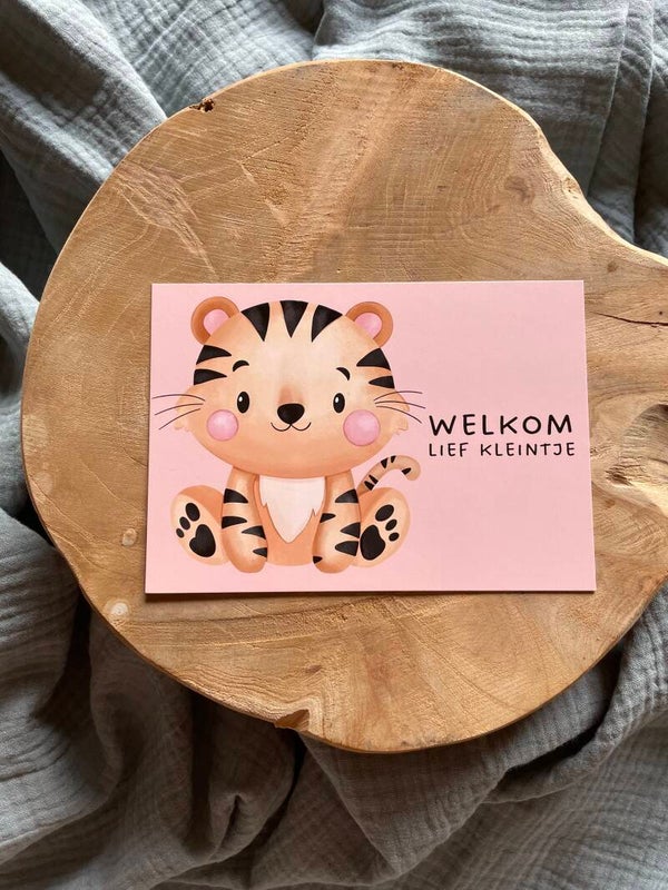 Kaart - welkom lief kleintje